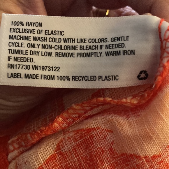 Ruffle Short Sleeve Side Slit Dress - Ava & Viv Size 1X - Picture 7 of 7